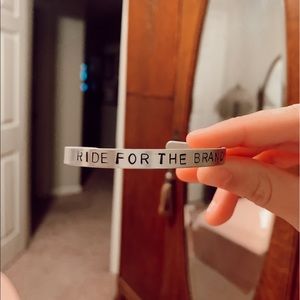 handstamped bracelet